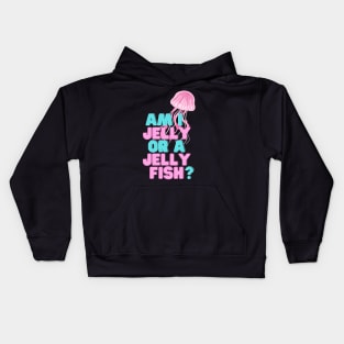 Am I Not A Sweet Jellyfish? Mauve Stinger Jellyfish Design Gift Ideas Evergreen Kids Hoodie